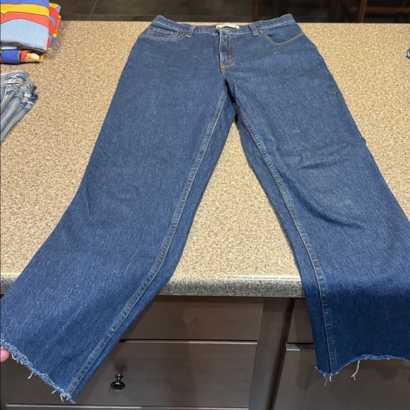 Abercrombie & Fitch Dark Blue Women Jeans - Picture 3 of 4